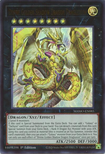 Divine Golden Shadow Dragon Dragluxion (Ultra Rare) [MAMO-EN085-UR]