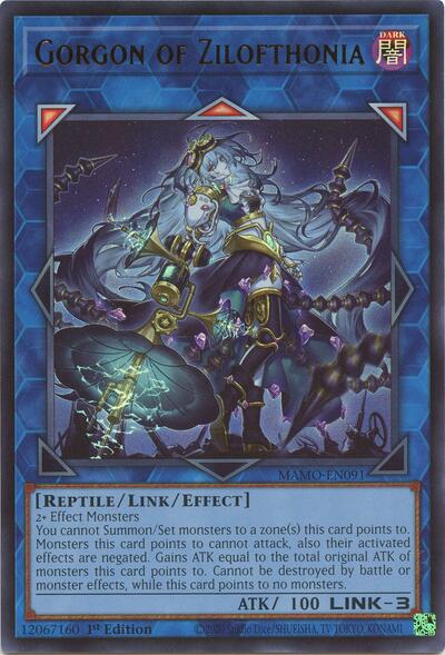 Gorgon of Zilofthonia (Ultra Rare) [MAMO-EN091-UR]