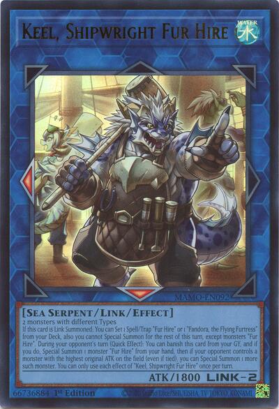 Keel, Shipwright Fur Hire (Ultra Rare) [MAMO-EN092-UR]