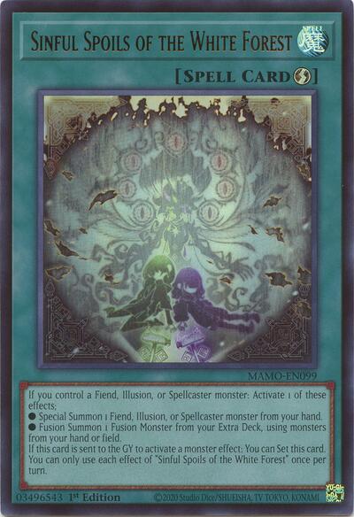 Sinful Spoils of the White Forest (Ultra Rare) [MAMO-EN099-UR]