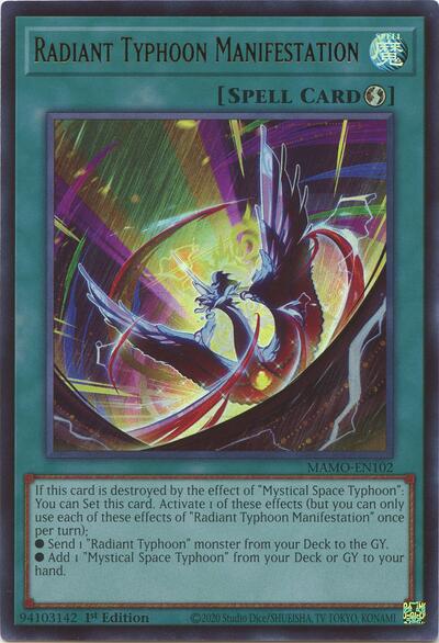 Radiant Typhoon Manifestation (Ultra Rare) [MAMO-EN102-UR]