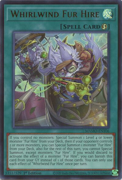 Whirlwind Fur Hire (Ultra Rare) [MAMO-EN106-UR]
