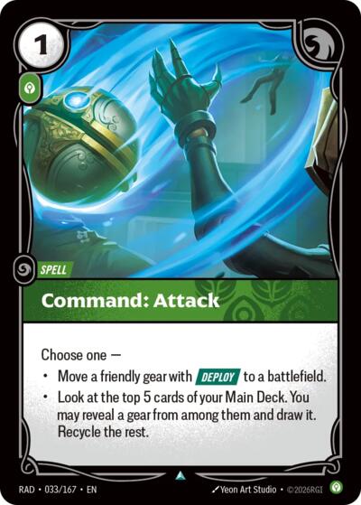 Command: Attack (Uncommon) [RAD-033-U]