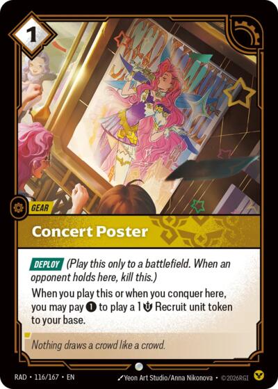 Concert Poster (Common) [RAD-116-C]