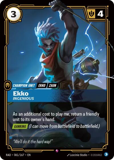 Ekko, Ingenious (Rare) [RAD-061-R]