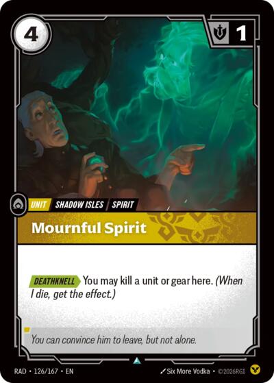 Mournful Spirit (Uncommon) [RAD-126-U]