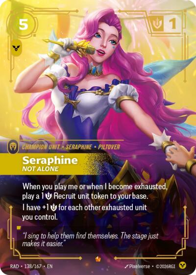 Seraphine, Not Alone (Epic) [RAD-138-E]