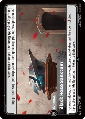 Black Rose Sanctum (Uncommon) [RAD-159-U]