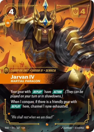 Jarvan IV, Martial Paragon (Epic) [RAD-091-E]