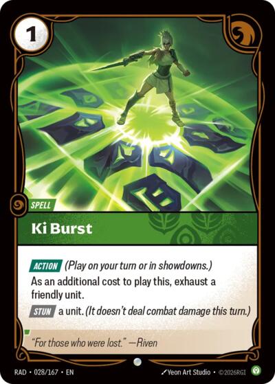 Ki Burst (Common) [RAD-028-C]