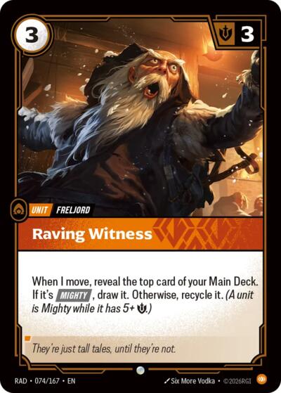 Raving Witness (Common) [RAD-074-C]