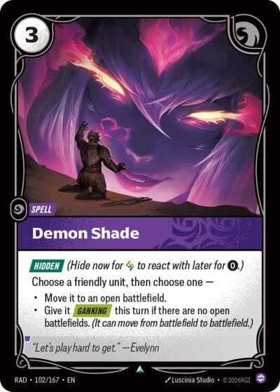 Demon Shade (Uncommon) [RAD-102-U]