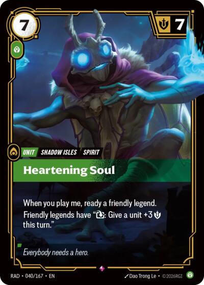 Heartening Soul (Rare) [RAD-040-R]