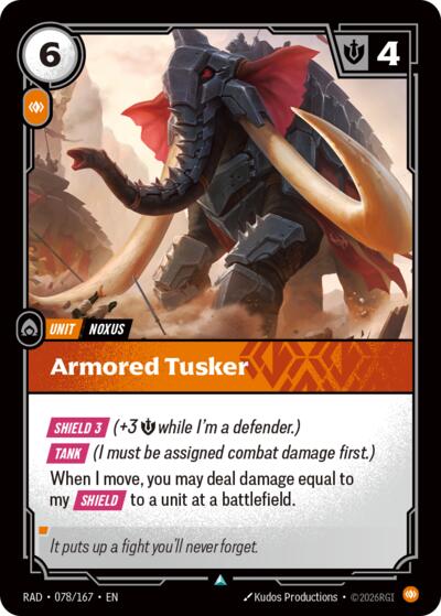 Armored Tusker (Uncommon) [RAD-078-U]