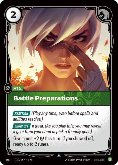 Battle Preparations (Uncommon) [RAD-032-U]