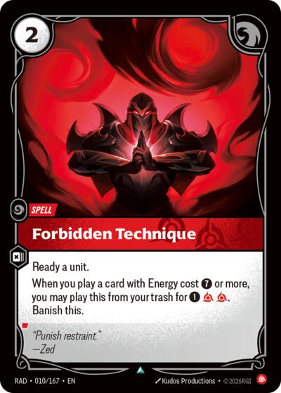 Forbidden Technique (Uncommon) [RAD-010-U]