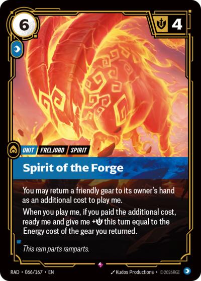Spirit of the Forge (Rare) [RAD-066-R]