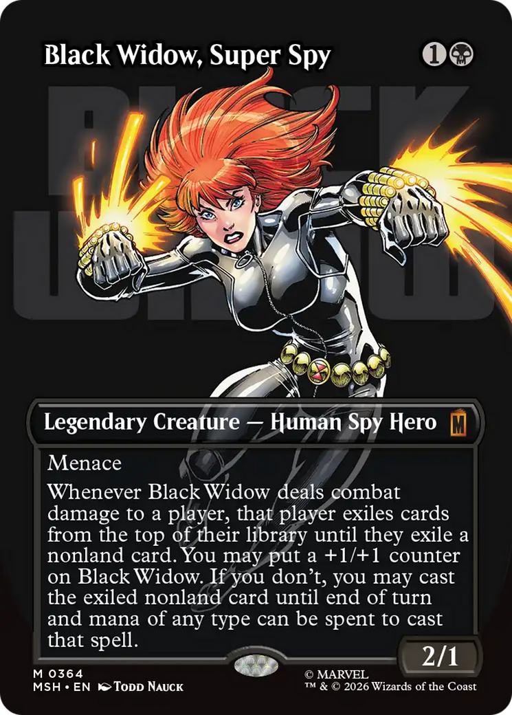 Black Widow, Super Spy - Borderless [MSH-364]