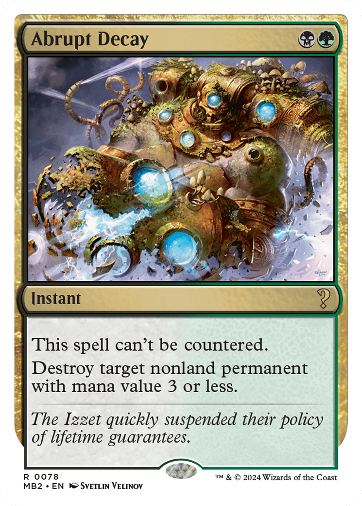 Abrupt Decay [MB2-78]