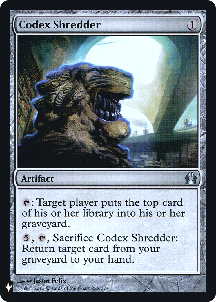 Codex Shredder [PLST-RTR-228]