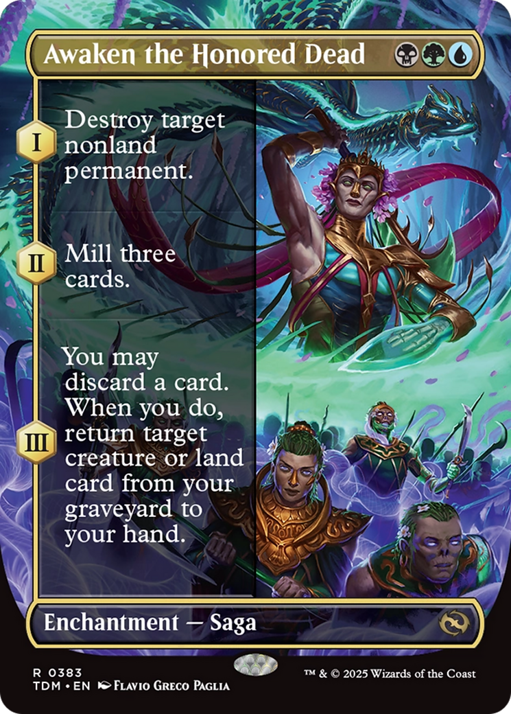 Awaken the Honored Dead - Borderless - Full Art [TDM-383]