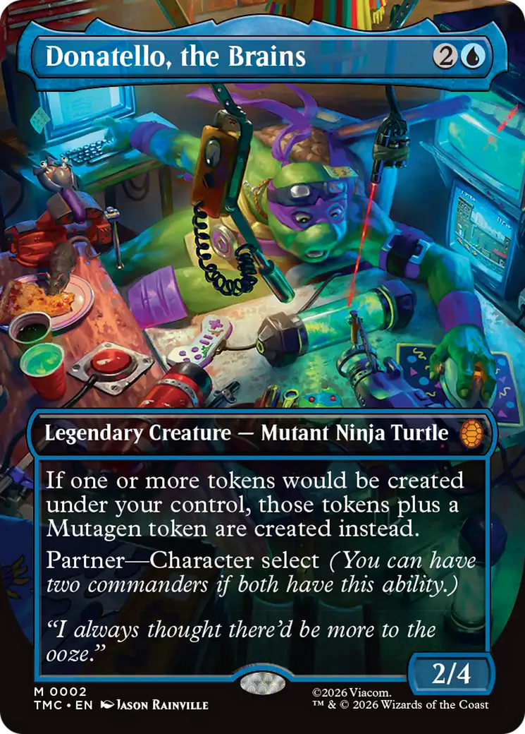 Donatello, the Brains - Borderless - Full Art [TMC-2]