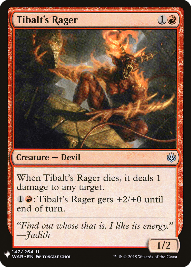 Tibalt's Rager [PLST-WAR-147]