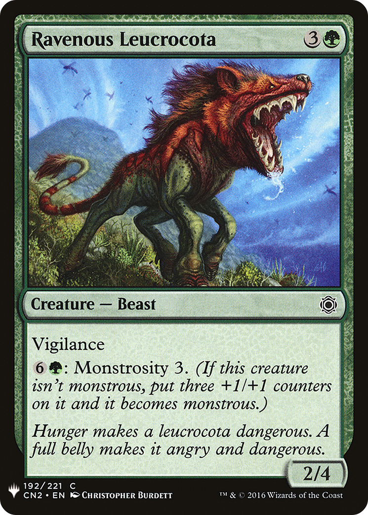 Ravenous Leucrocota [PLST-CN2-192]