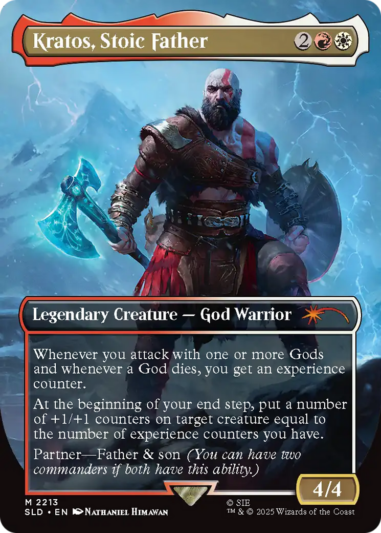 Kratos, Stoic Father - Borderless - Full Art [SLD-2213]