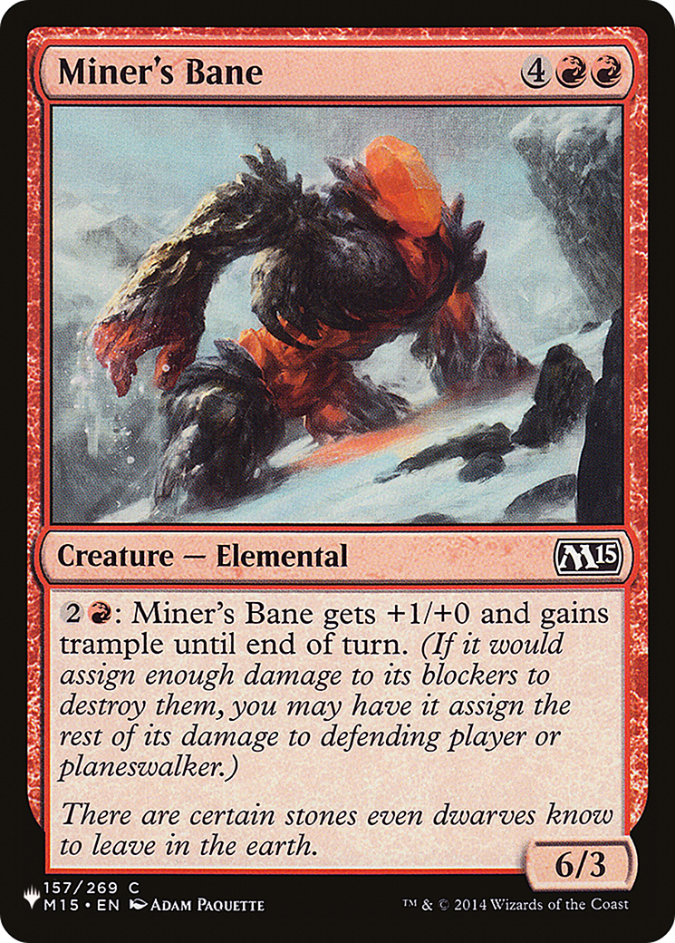 Miner's Bane [PLST-M15-157]