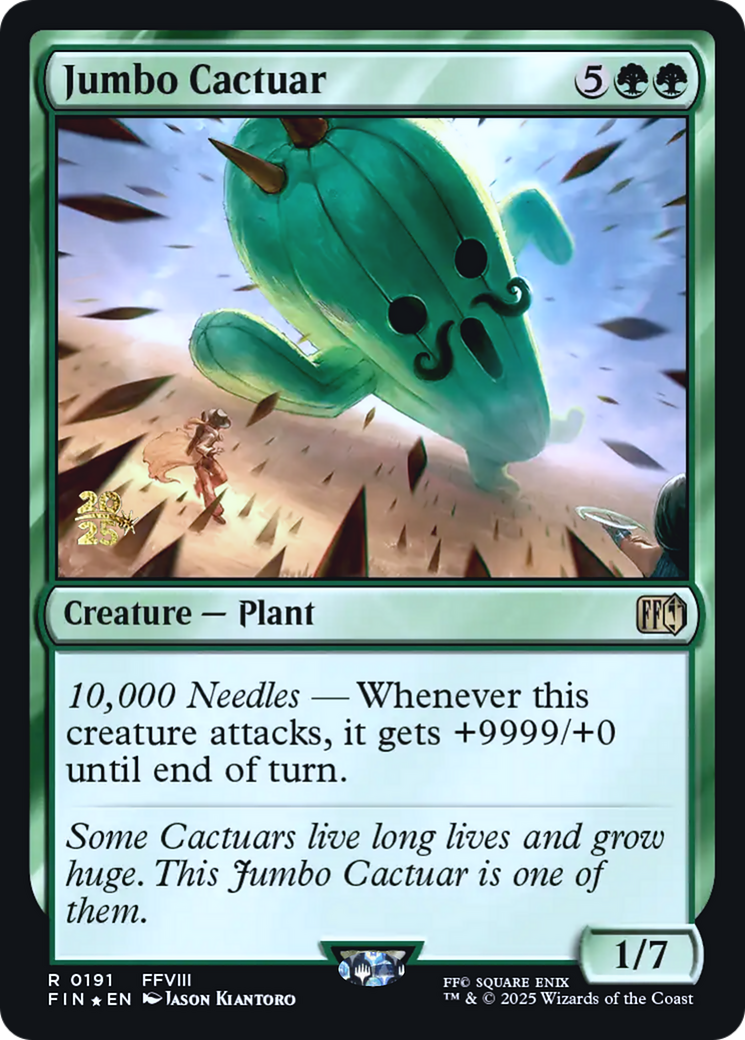 Jumbo Cactuar - Prerelease Promo [PFIN-191s]