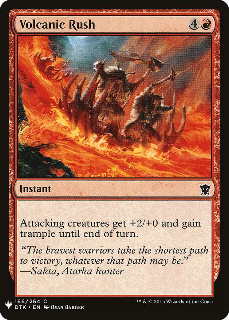 Volcanic Rush [PLST-DTK-166]