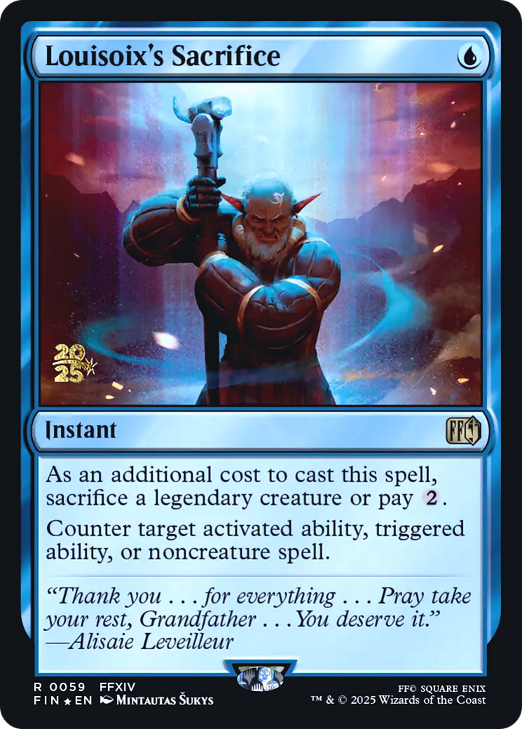 Louisoix's Sacrifice - Prerelease Promo [PFIN-59s]