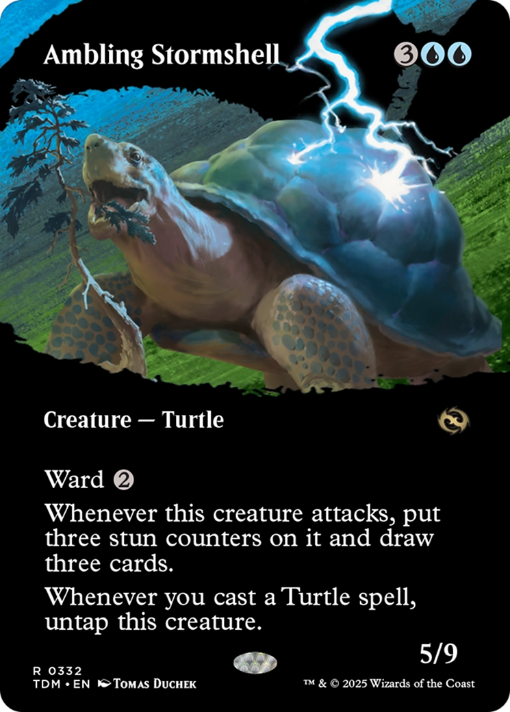 Ambling Stormshell - Borderless - Showcase - Full Art [TDM-332]