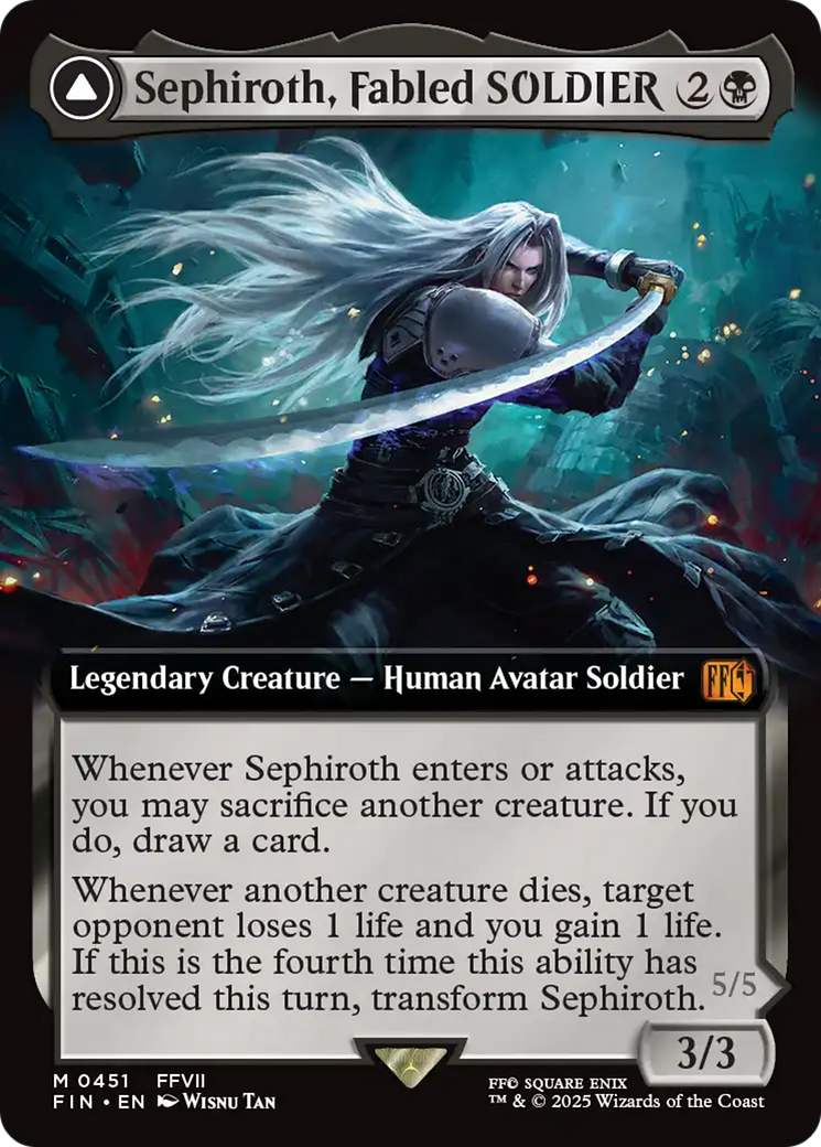 Sephiroth, Fabled SOLDIER // Sephiroth, One-Winged Angel - Extended Art [FIN-451]