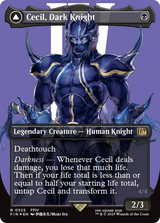 Cecil, Dark Knight // Cecil, Redeemed Paladin - Borderless - Surge Foil - Full Art [FIN-525]