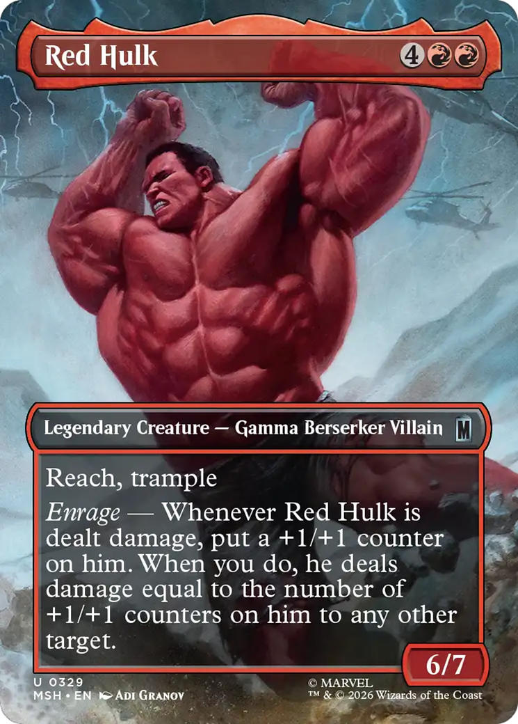 Red Hulk - Borderless [MSH-329]