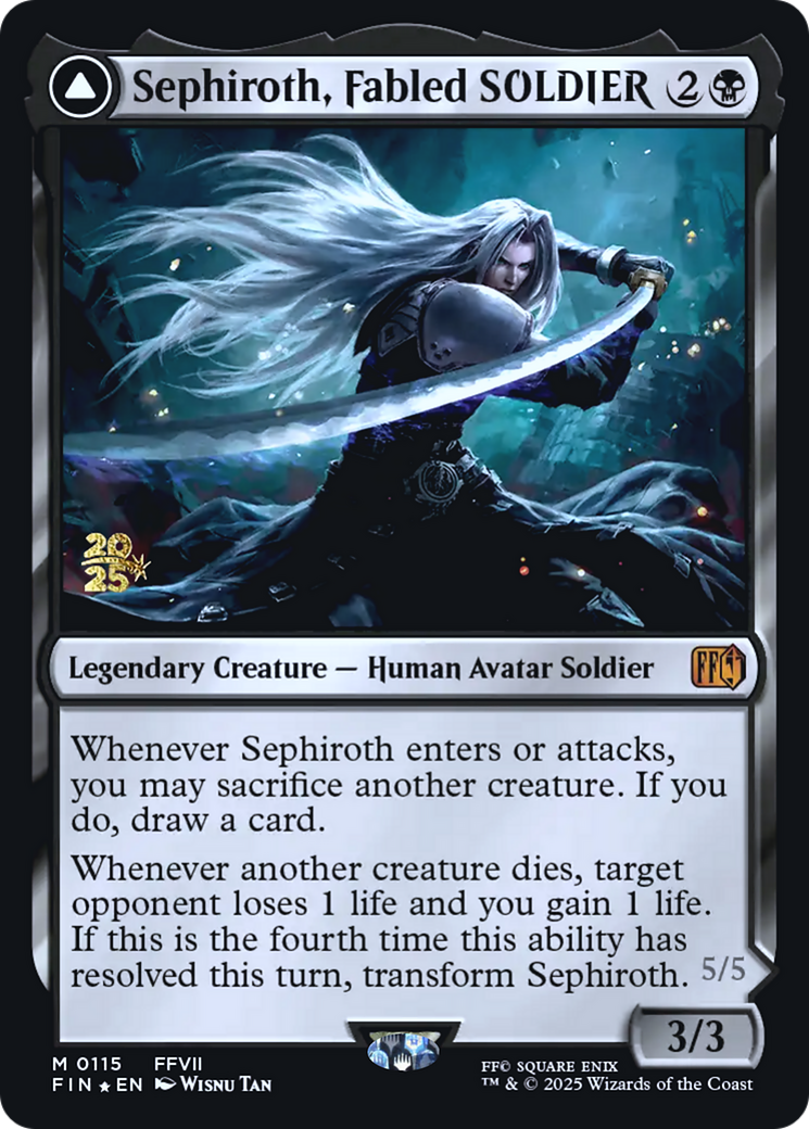 Sephiroth, Fabled SOLDIER // Sephiroth, One-Winged Angel - Prerelease Promo [PFIN-115s]