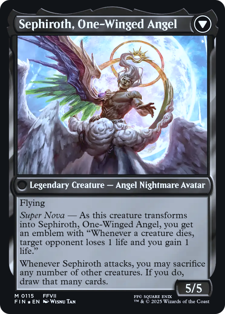 Sephiroth, Fabled SOLDIER // Sephiroth, One-Winged Angel - Prerelease Promo [PFIN-115s]