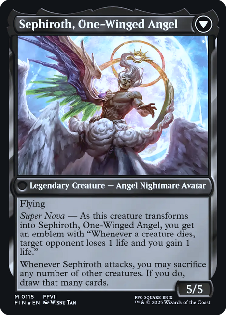 Sephiroth, Fabled SOLDIER // Sephiroth, One-Winged Angel - Prerelease Promo [PFIN-115s]
