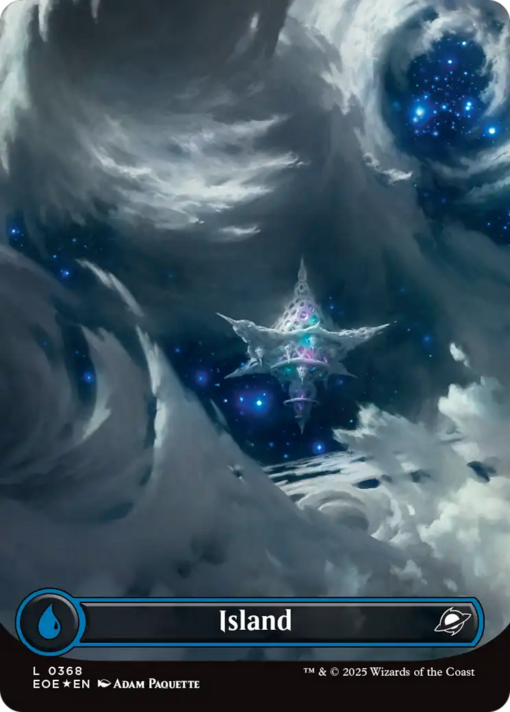 Island - Borderless - Galaxy Foil - Full Art [EOE-368]