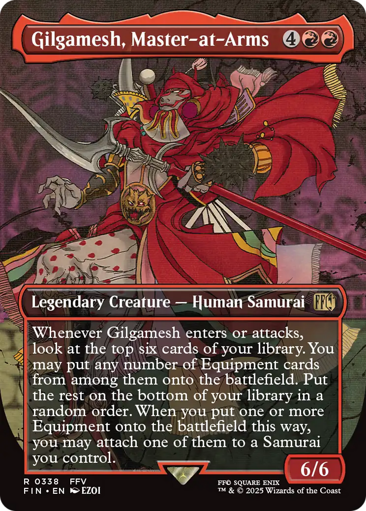 Gilgamesh, Master-at-Arms - Borderless - Full Art [FIN-338]