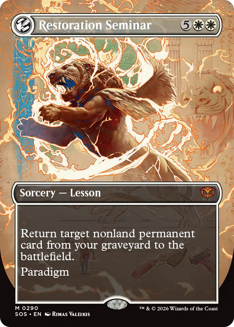 Restoration Seminar - Borderless - Showcase - Full Art [SOS-290]