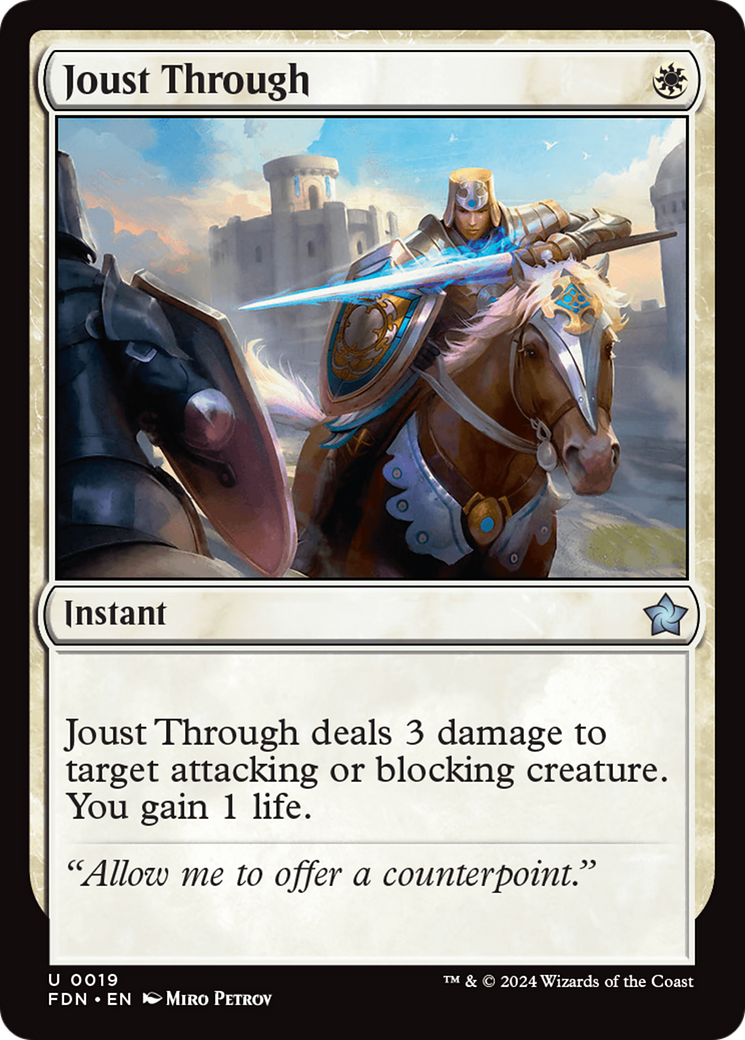 Joust Through [FDN-19]