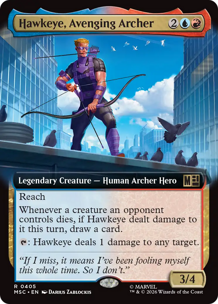 Hawkeye, Avenging Archer - Extended Art [MSC-405]