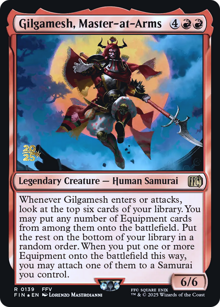 Gilgamesh, Master-at-Arms - Prerelease Promo [PFIN-139s]