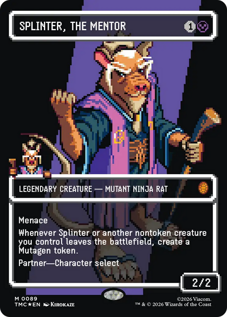 Splinter, the Mentor - Borderless - Full Art [TMC-89]