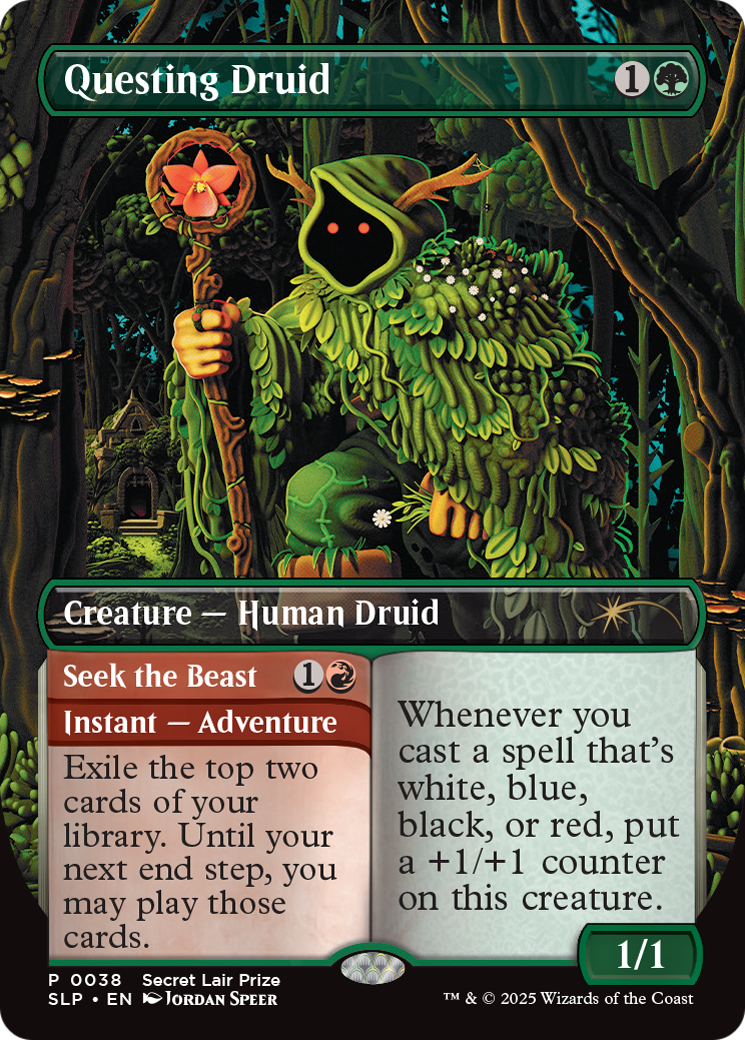 Questing Druid // Seek the Beast - Full Art - Promo [SLP-38]
