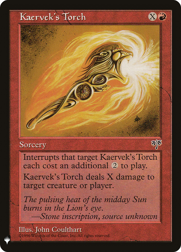 Kaervek's Torch [PLST-MIR-185]