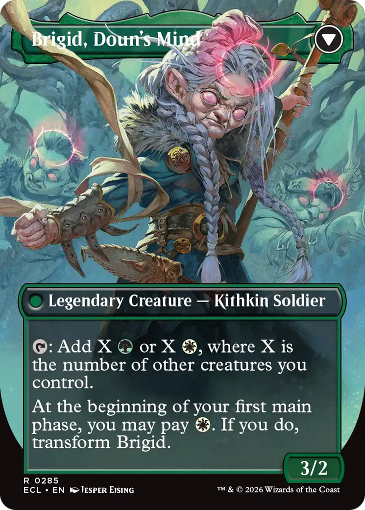 Brigid, Clachan's Heart // Brigid, Doun's Mind - Borderless - Full Art [ECL-285]